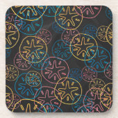 砂ドルライン赤い黄色の青 コースター (正面)