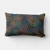 砂ドルライン赤い黄色の青 ランバークッション (裏面)