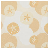 砂ドル抽象芸術沿岸パターン ファブリック (クローズアップ)