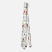 砂ドル海の馬ヒトデユニセックス ネクタイ (正面)