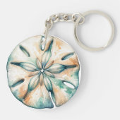 砂ドル海スプラッシュシーウォーター結婚カラー キーホルダー (裏面)