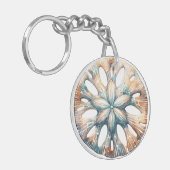 砂ドル海スプラッシュシーウォーター結婚カラー キーホルダー (正面左)