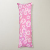 砂ドル白とピンク ボディピロー (裏面 (縦))