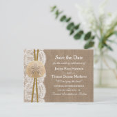 砂ドル素朴のコレクションは日付を保存 案内ポストカード (スタンド正面)