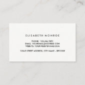 砂ドル、ヒトデ、乗馬、旅行と観光 名刺 (裏面)