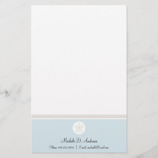 砂ドル 便箋 (正面)