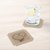 砂ハートバラ紙コースター ペーパーコースター (インサイチュ)