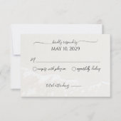 砂ハートビーチ結婚式反応 出欠カード (正面)