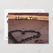 砂ハート ポストカード (正面/裏面)