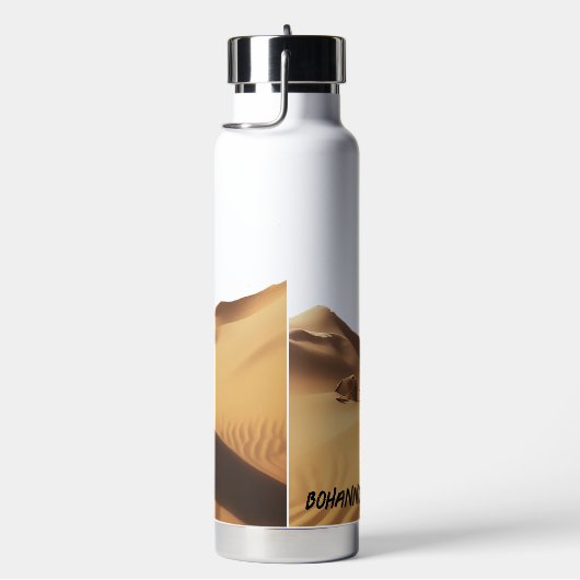 砂パーソナライズされた猫 ウォーターボトル (右面)