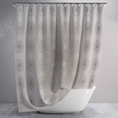 砂ビーチフローラ織パターン（の模様が）ある物 シャワーカーテン