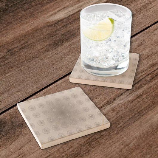 砂ビーチフローラ織パターン（の模様が）ある物 ストーンコースター