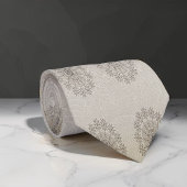 砂ビーチフローラ織パターン（の模様が）ある物 ネクタイ