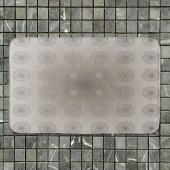 砂ビーチフローラ織パターン（の模様が）ある物 バスマット