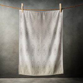 砂ビーチフローラ織パターン（の模様が）ある物 ビーチタオル