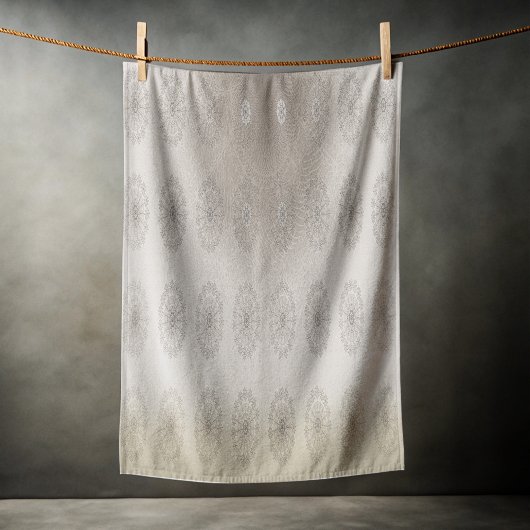 砂ビーチフローラ織パターン（の模様が）ある物 ビーチタオル