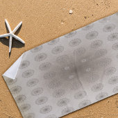 砂ビーチフローラ織パターン（の模様が）ある物 ビーチタオル