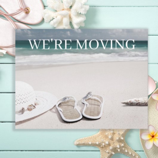 砂ビーチ海の住所変更 案内ポストカード