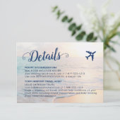 砂ビーチ結婚式詳細宿泊旅行 エンクロージャーカード (スタンド正面)