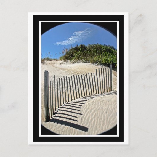 砂フェンス ポストカード (正面)