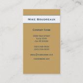 砂ブラウンの砂ドル 名刺 (正面)