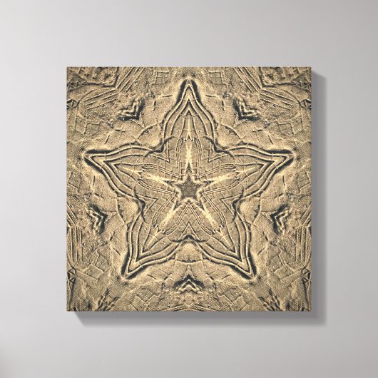 砂プリントの靴マンダラ2 キャンバスプリント (正面)