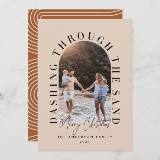 砂モダンの中を走るジオ・クリスマス (正面/裏面)