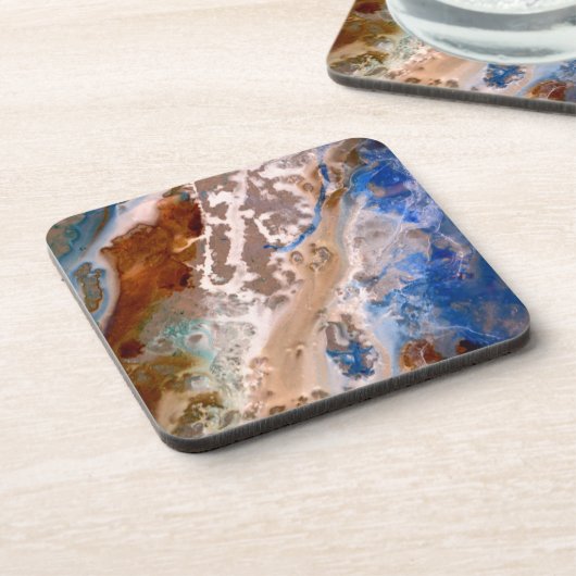 砂モダンビーチ模様水泡模様 コースター (左側)