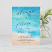 砂モダン波ビーチ常時結婚の 招待状 (スタンド正面)