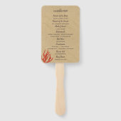 砂モダン&サンゴ結婚式 プログラムハンドファン ハンドファン (裏面)