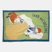 砂モデリング キッチンタオル (横)