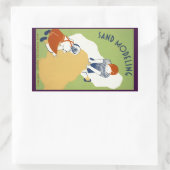 砂モデリング 長方形シール (バッグ)