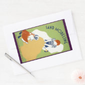 砂モデリング 長方形シール (封筒)