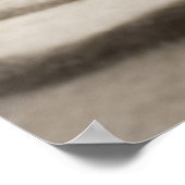 砂上に小石の詳細がある禅園 ポスター (角)