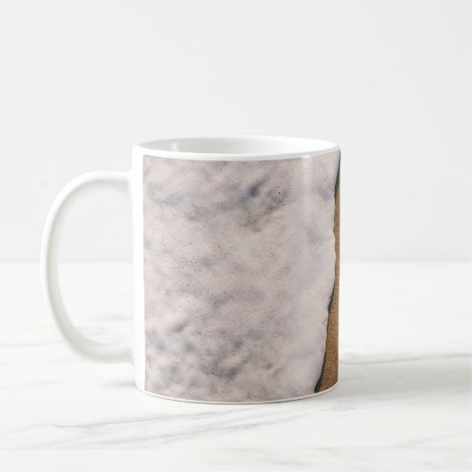 砂上の海の泡 コーヒーマグカップ (左)