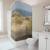 砂丘およびオーシャンビュー シャワーカーテン (インサイチュ)