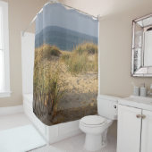 砂丘およびオーシャンビュー シャワーカーテン (インサイチュ)