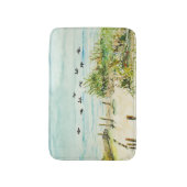 砂丘およびカモメの外銀行ノースカロライナ バスマット (正面縦)