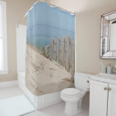 砂丘およびビーチの塀 シャワーカーテン (インサイチュ)