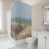 砂丘およびビーチの塀 シャワーカーテン (インサイチュ)