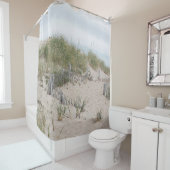 砂丘およびビーチの塀 シャワーカーテン (インサイチュ)