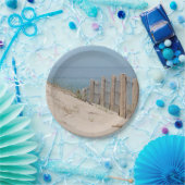 砂丘およびビーチの塀 ペーパープレート (パーティー)