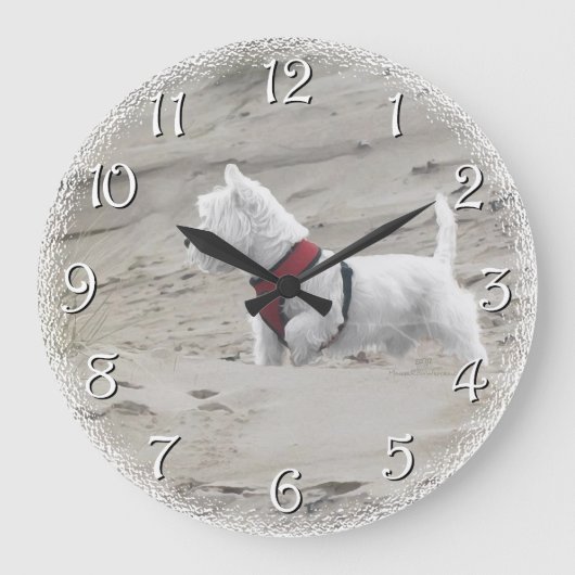 砂丘で捜すこと ラージ壁時計 (正面)