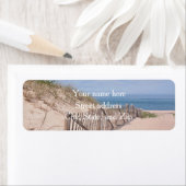 砂丘とビーチ柵 ラベル (インサイチュ)