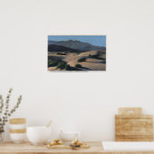 砂丘と雪をかぶった山々 ポスター (キッチン)