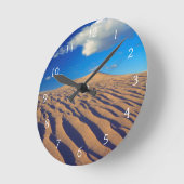 砂丘と雲 ラウンド壁時計 (傾斜)