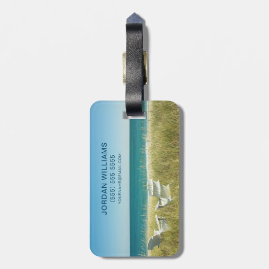 砂丘のあなたの一流の| Adirondackの椅子を加えて下さい ラゲッジタグ (裏面縦)