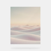砂丘のある穏やかな背景 アクリルサイン (正面)
