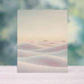砂丘のある穏やかな背景 アクリルサイン (ニュートラル)