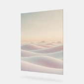 砂丘のある穏やかな背景 アクリルサイン (傾斜)